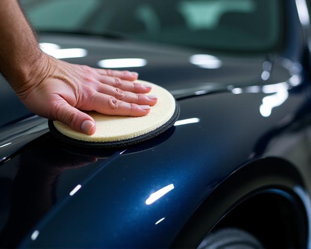 Aplicación de ceramic coating en Sevilla sobre un coche de lujo